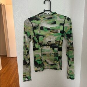 Green Oval Square Shirt